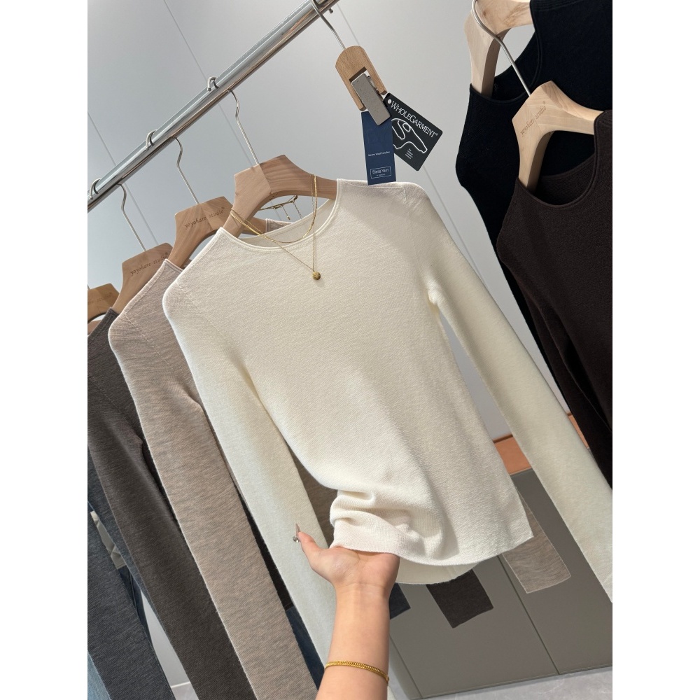 真扬子纱!一衣一码!48s绵羊毛~同品质390+圆领针织衫S150