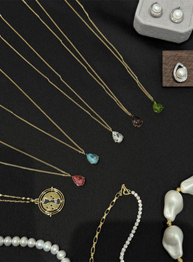 福利特价！淘到国外商场460+简约水晶项链L645