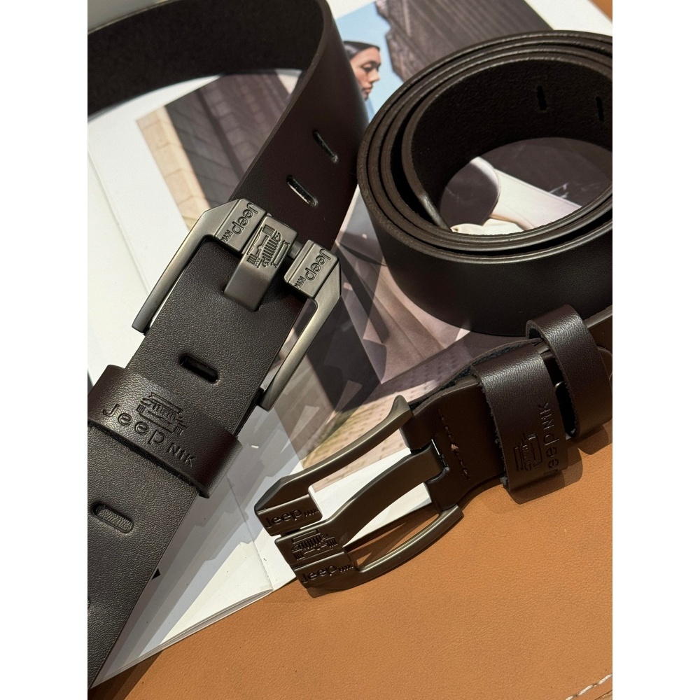 二层牛皮！捡漏！商场99+男士真皮复古腰带S935
