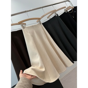 重磅高克重 八片拼接垂感半身裙T436 同品质299