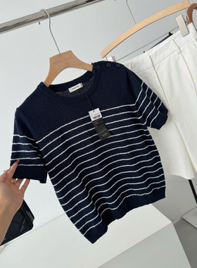 省四百多！非平替～国外商场510+条纹针织上衣Q811