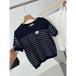 省四百多 条纹针织上衣Q811 非平替～国外商场510