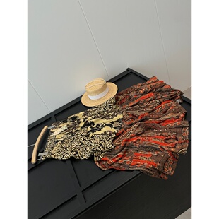 捡漏 波西米亚风半身裙U151 淘到国外340