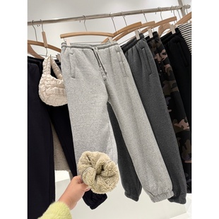 加绒收口卫裤 男女同款 T384 80棉～淘到国外商场299 捡漏