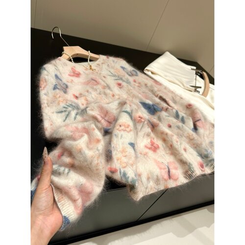 羊绒羊毛桑蚕丝！有质检！同品质620+无缝一体拉绒毛衣0293