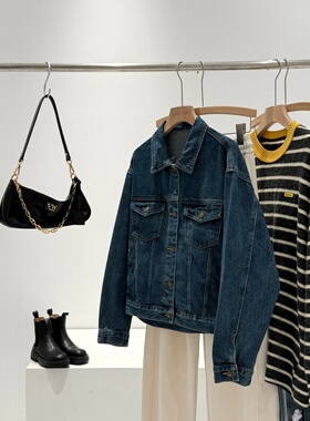 捡漏！100棉！同品质269+短款明线牛仔外套T332