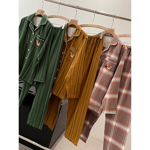 无缝双面磨毛家居服套装 同品质249 Y538 100棉 外贸工厂单