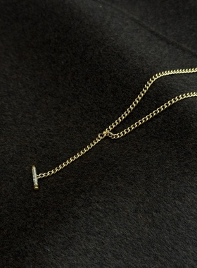 提前款！淘到国外商场500+小众T字形项链 毛衣链T948