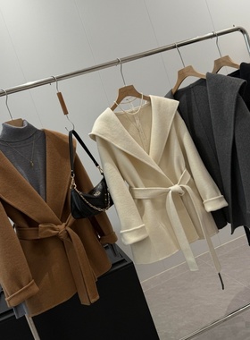 捡漏！69羊毛！同品质红人店569+连帽气质大衣T628