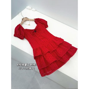 100棉 重工刺绣连衣裙Q745 非平替～省两百多