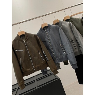 捡漏 机车风皮衣外套Y094 淘到国外商场600