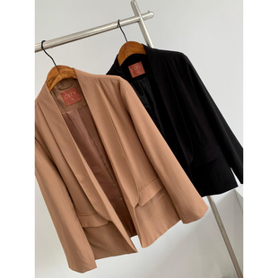 宽松小西服女休闲无扣西装 春秋款 外套L209 淘到国外商场390 捡漏