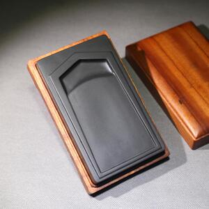 老坑金星坑歙砚 圭形素砚 精工匠心砚台孤品 文房四宝实用收藏礼品成人砚台实用砚台把玩小楷砚台非端砚洮砚