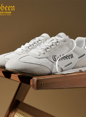 卡宾男鞋2026新款夏季正品阿甘鞋男白色休闲运动鞋薄底复古德训鞋