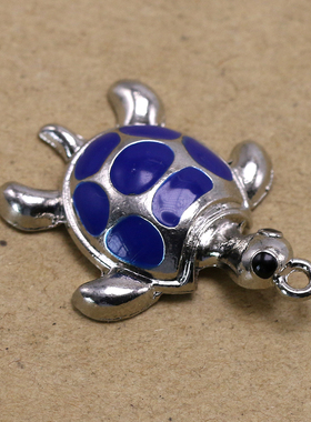 速卖通eBay爆款滴油海洋生物系列彩色海龟吊坠毛衣链挂件厂家直销