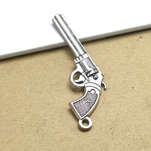 速卖通eBay爆款 周边游戏和平精英吃鸡左轮手枪男女同款项链吊坠
