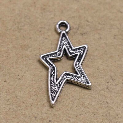 速卖通eBay爆款 星空系列五角星服饰毛衣链吊坠挂件 diy厂家直销
