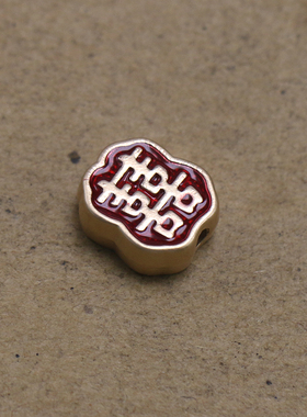 eBay饰品热销 彩色手链串珠喜字手工吊坠 中国民族风挂件 diy直销