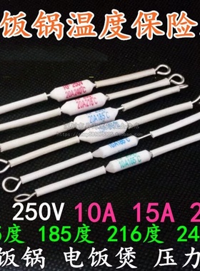 适用半球电饭锅配件陶瓷温度保险丝热熔断保护器RF165/185/240度