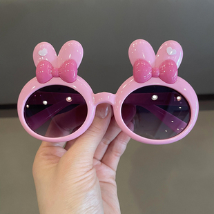 遮阳墨镜潮 个性 韩版 儿童眼镜可爱卡通女童太阳镜女宝宝小兔子时尚