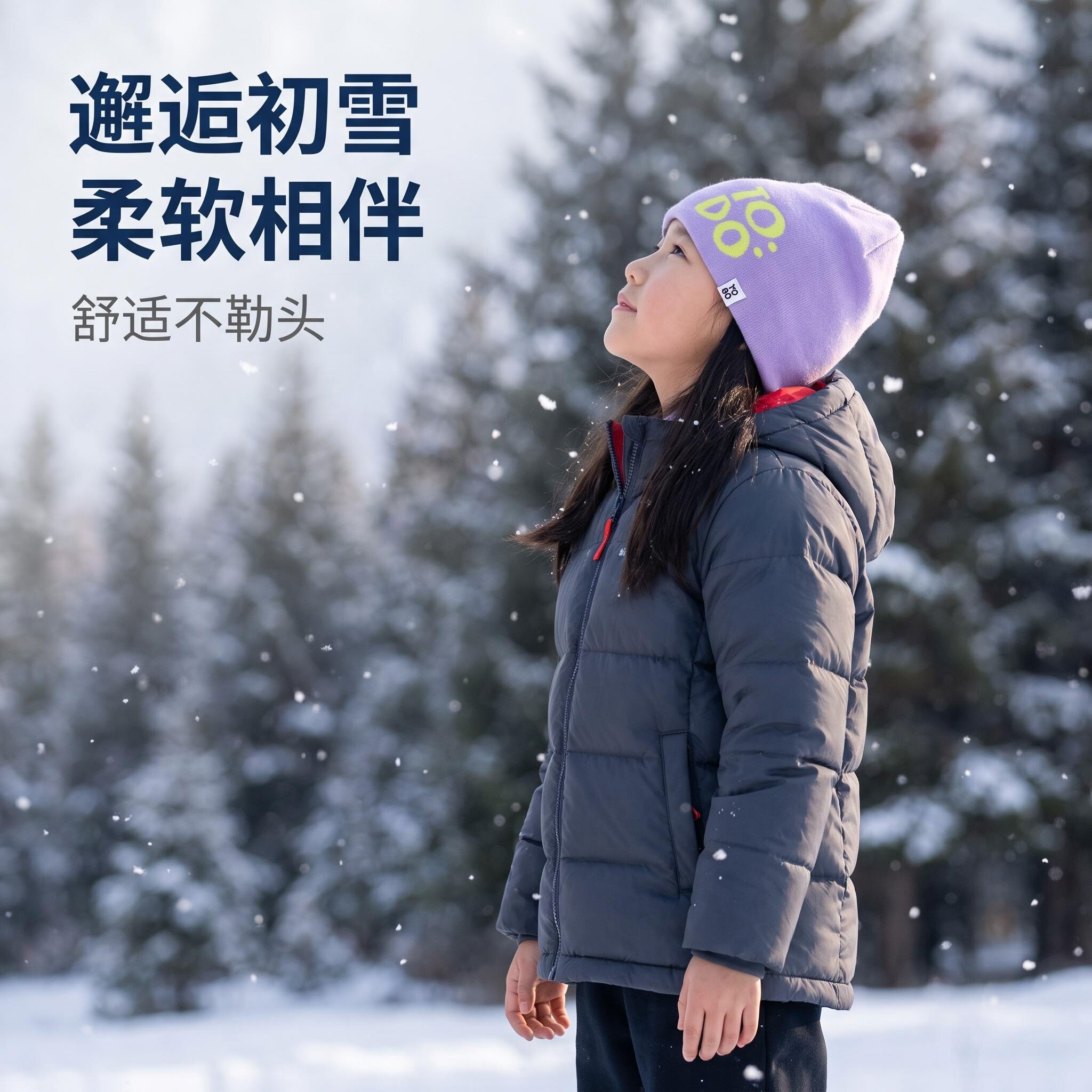 新款儿童提花字母针织帽女童百搭薄款冷帽男童保暖帽子毛线帽秋冬