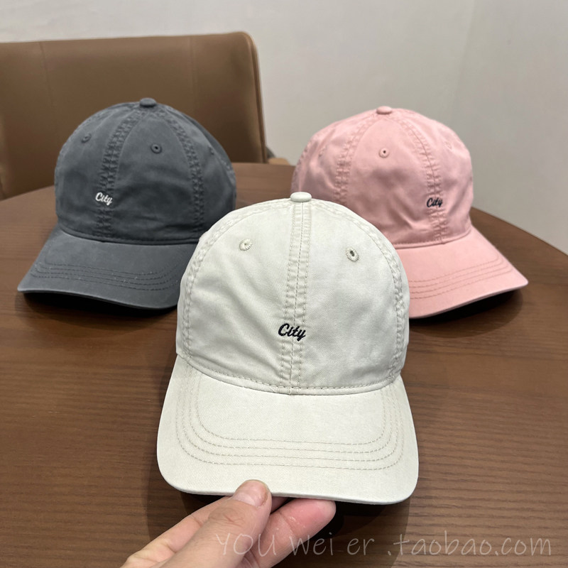 ins韩版儿童帽子男孩鸭舌帽刺绣宝宝棒球帽春秋女童洋气百搭时尚