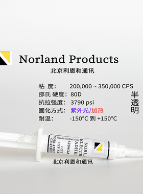 NEA123HGA低出气紫外胶水高粘度300kCPS激光器件封装