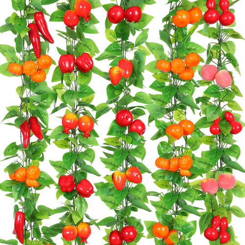 仿真水果藤条葡萄叶假花藤蔓花藤