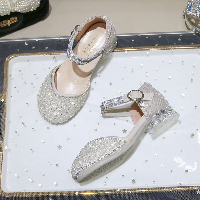 女童公主鞋新款儿童高跟鞋夏季款凉鞋小女孩时尚水晶鞋魔术贴鞋子,童鞋/婴儿鞋/亲子鞋,水晶/水钻鞋,淘宝优惠券,粉丝福利购,淘宝优惠卷