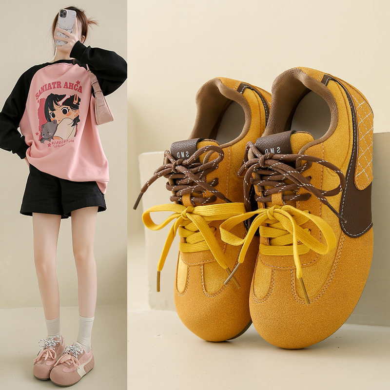 in韩版新款阿甘鞋女2026春季学生运动跑步休闲鞋厚底德训鞋LD01