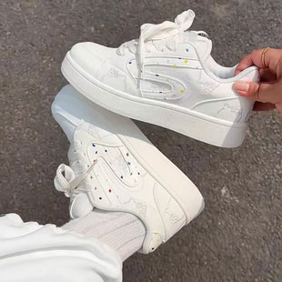 子学生百搭休闲运动板鞋 面包鞋 小白鞋 新款 女in潮2025春秋季