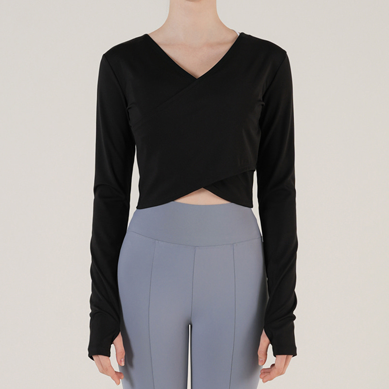 CONCHWEAR交叉设计瑜伽t恤