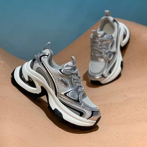 赵露思同款厚底增高透气老爹鞋