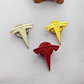 适用特斯拉胸针tesla徽章4S店员工司徽领标电车新能源定制做领针