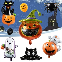 Bóng bay Halloween cung cấp bố cục cảnh trang trí dày bóng bay kinh dị nhện bóng bay màu cam đen trắng - Sản phẩm Đảng / Magic / Hiệu suất đồ hóa trang cho bé