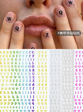ZMAOT义乌美甲字母贴纸