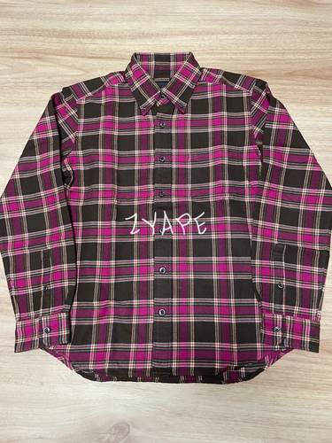 SOPHNET.日系格子长袖衬衫