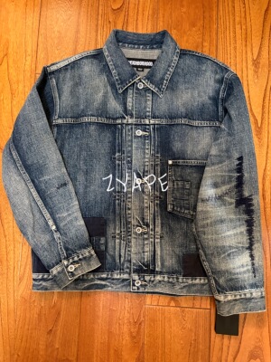 NEIGHBORHOOD SAVAGE DENIM TYPE-1 闪电牛衣 23SS水洗牛仔夹克