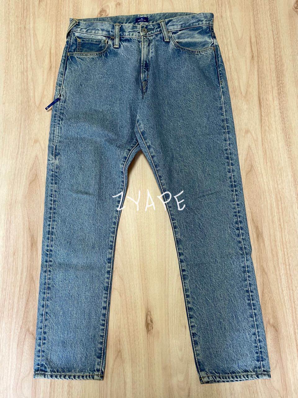 DENIM BY VANQUISH & FRAGMENT 藤原浩 水洗做旧闪电牛仔裤