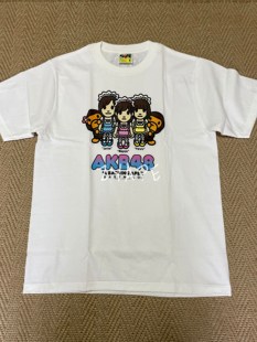 BAPE X AKB48 联名限定 Jurina Mayuyu Paruru 圆领短袖T恤