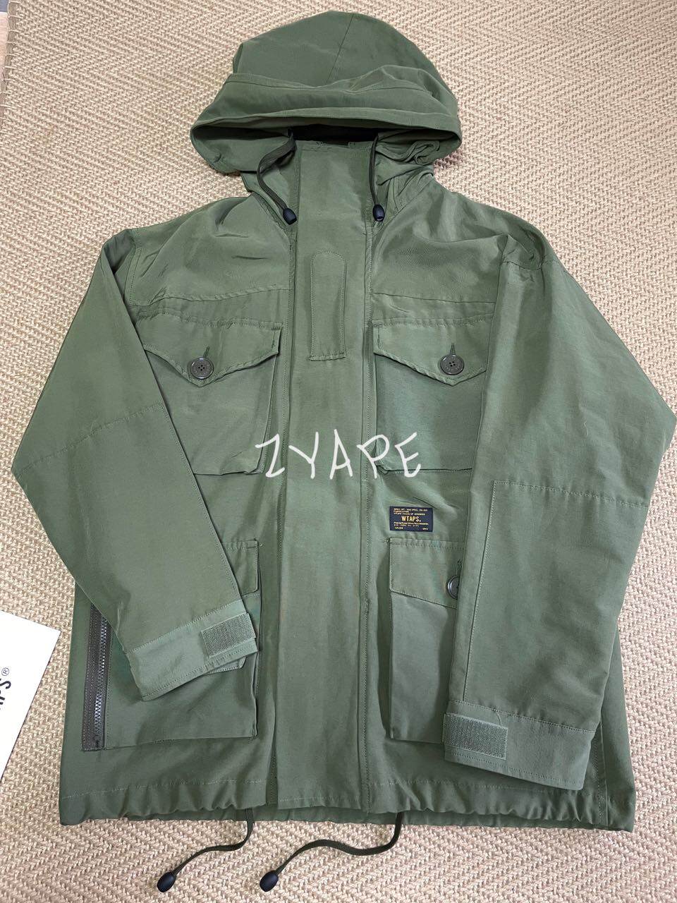 WTAPS PARASMOCK JACKET 60/40 拉链连帽四袋工装冲锋夹克