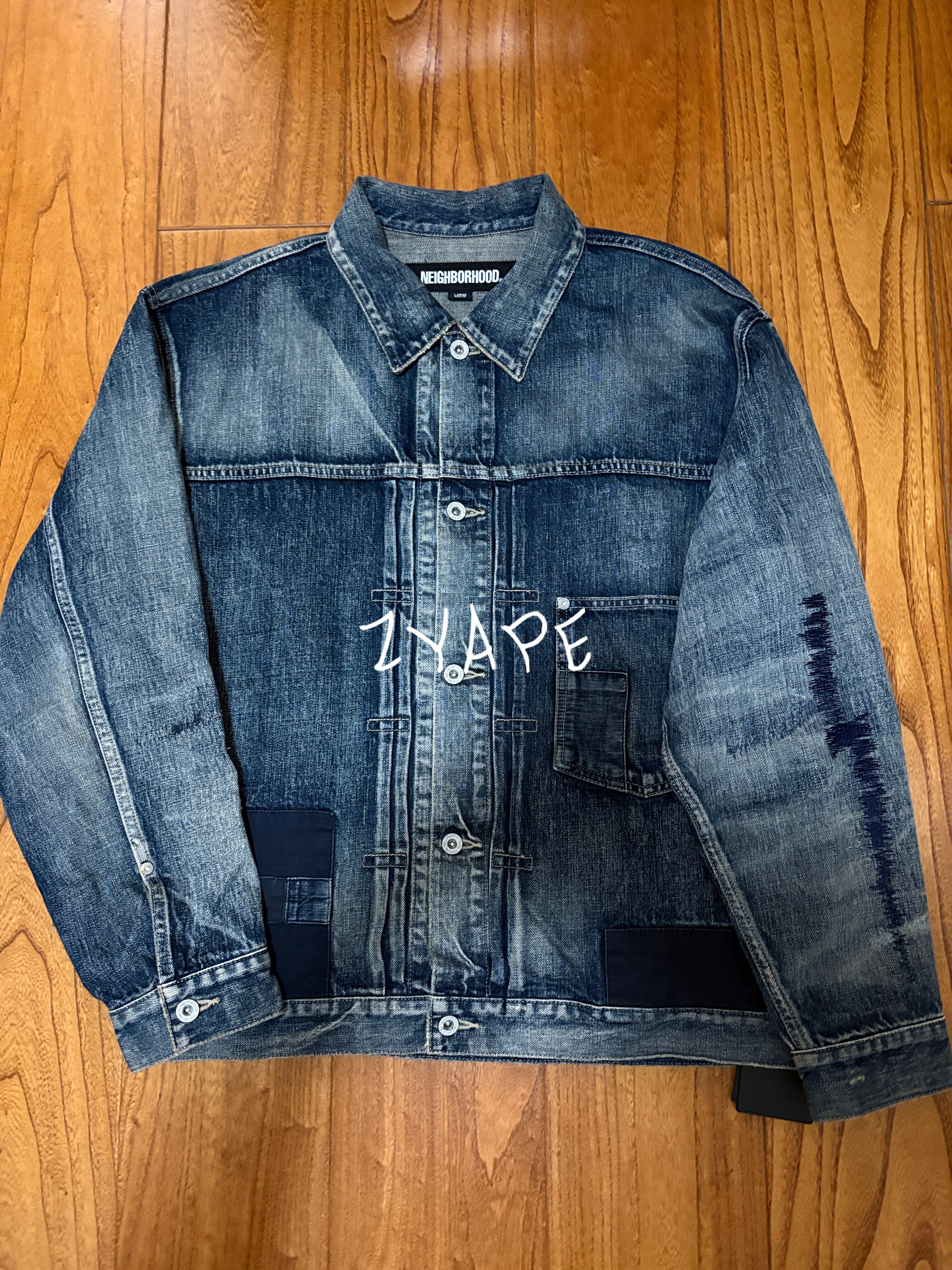 NEIGHBORHOOD SAVAGE DENIM TYPE-1 闪点牛衣 23SS水洗牛仔夹克