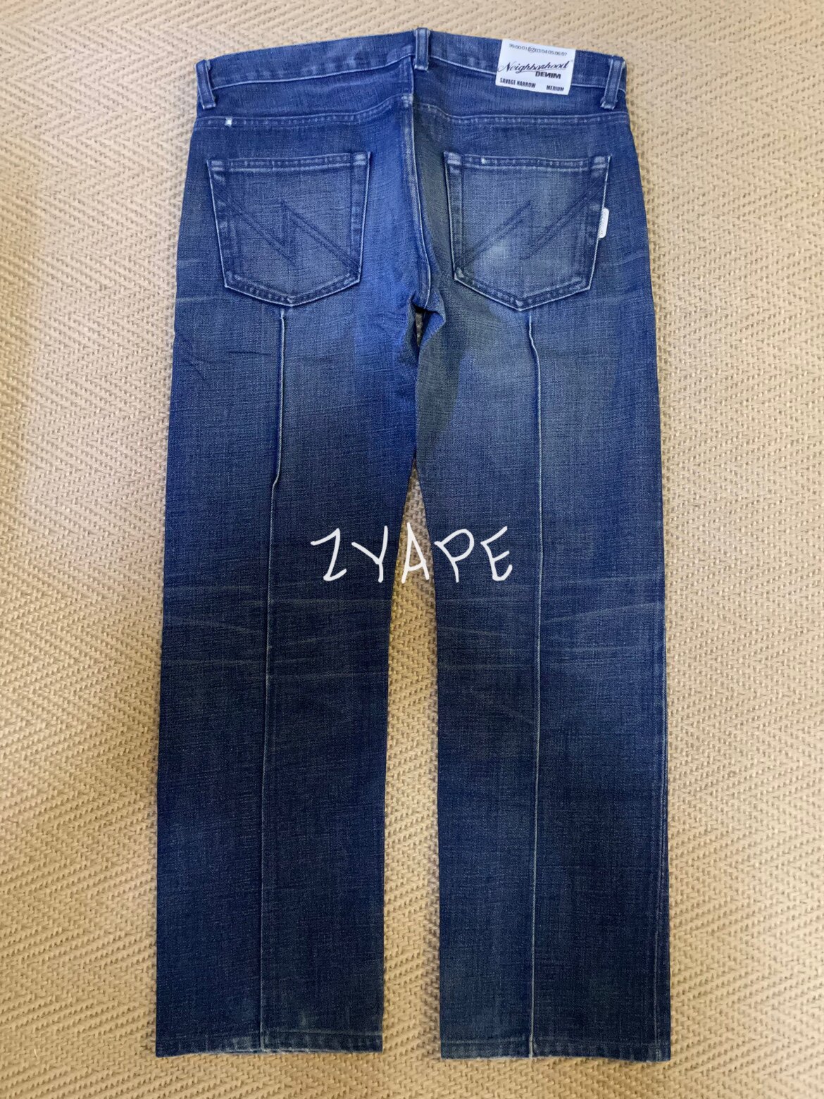 NEIGHBORHOOD 早期中缝线NBHD水洗牛仔裤