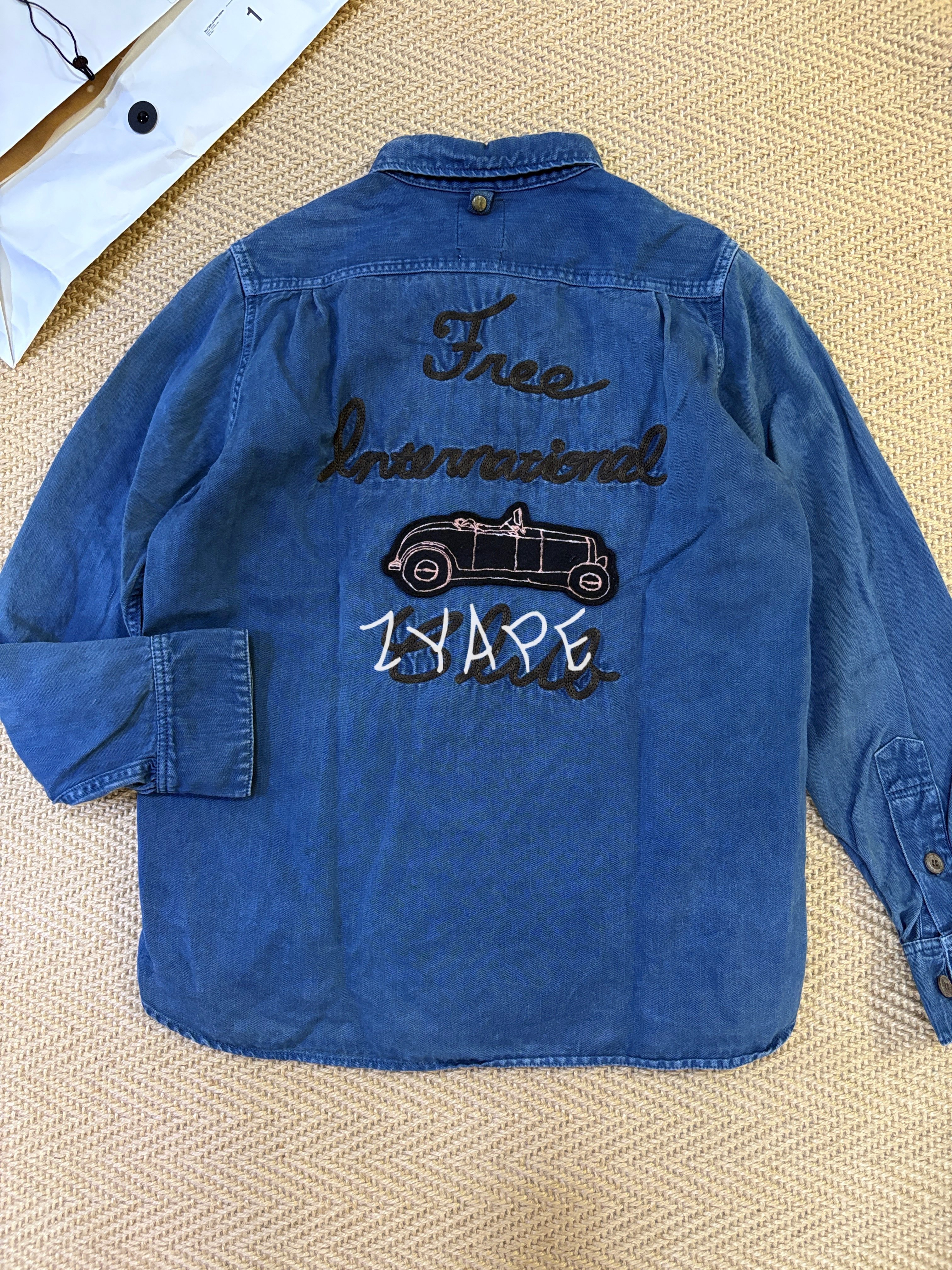 VISVIM 15ss WALLY SHIRT (INDIGO OVERDYE)小汽车蓝染水洗衬衫