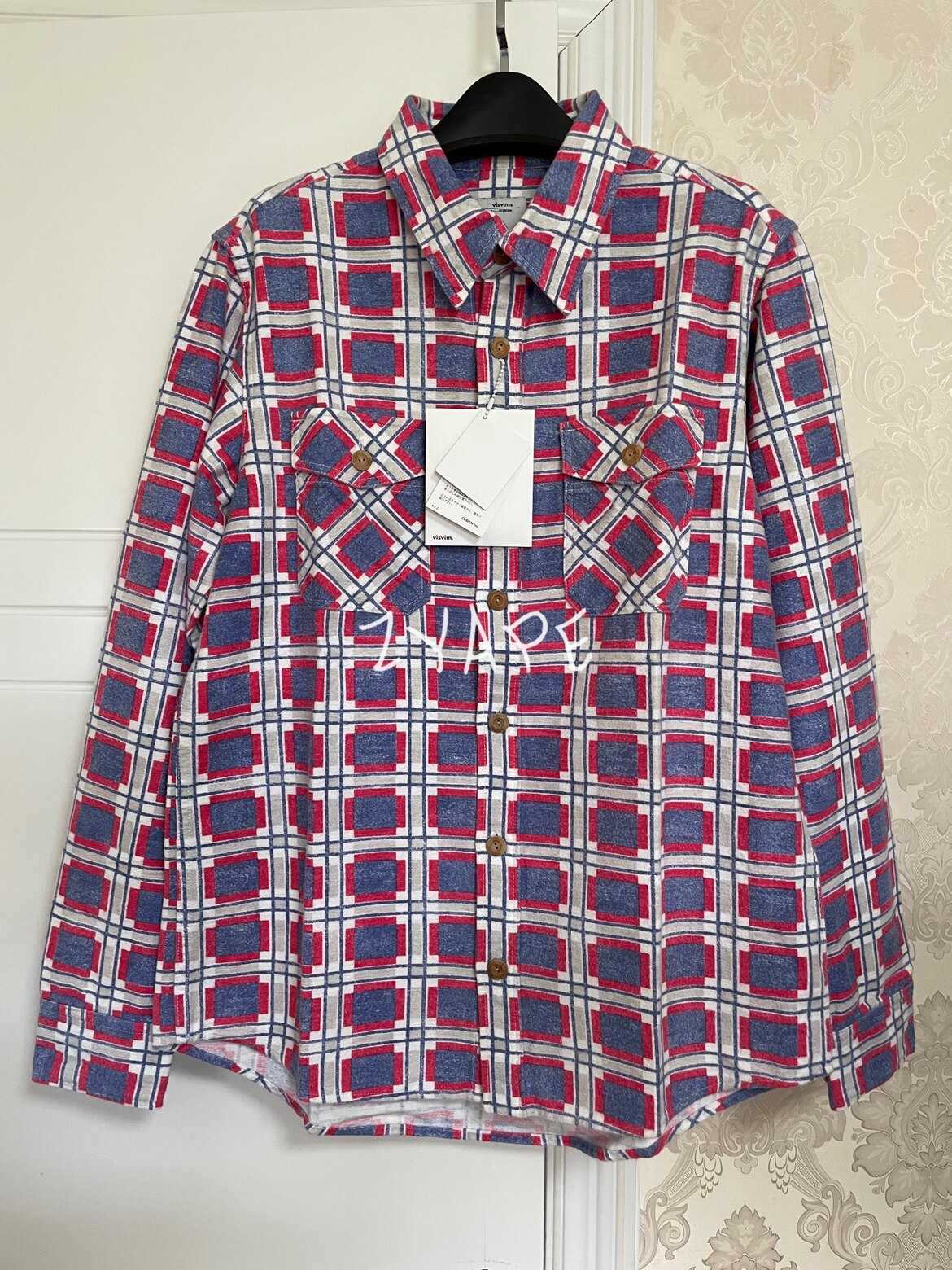 VISVIM绒面格子FIL限定长袖衬衫