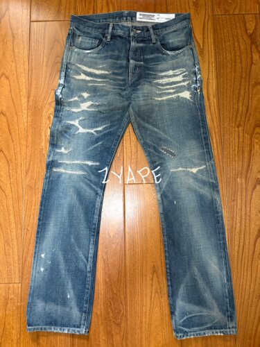 Neighborhood 16SS KNOCK DOWN牛王NBHD水洗刀割牛仔裤