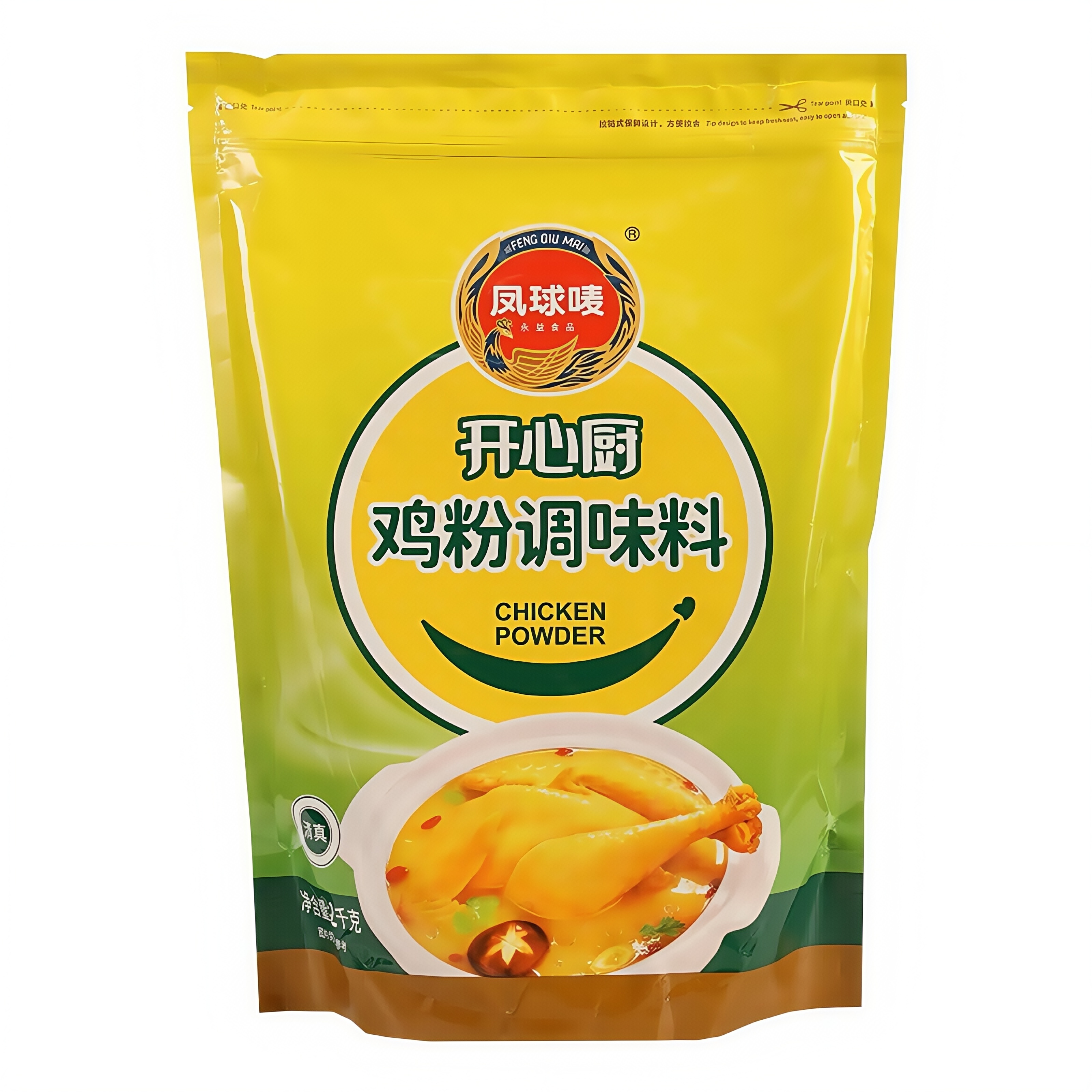 凤球唛鸡粉2kg袋装商用鸡粉开心厨鸡粉调味料烧烤凤球麦鸡粉