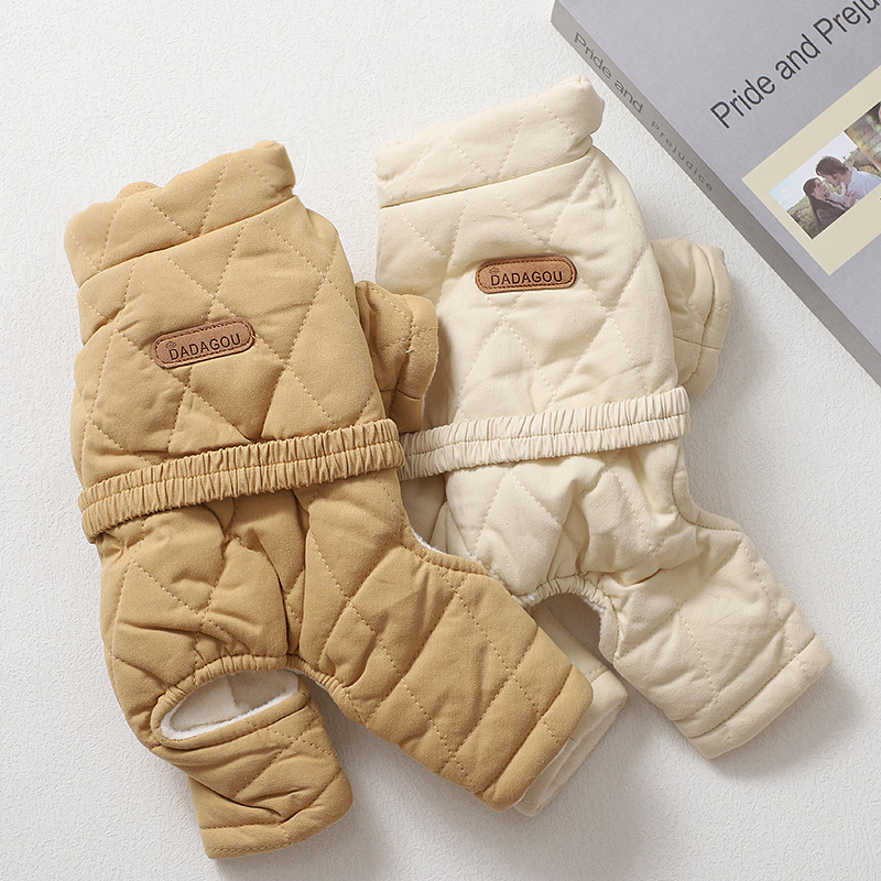 狗狗衣服2025冬季新款四腿棉衣博美雪纳瑞小鹿犬小狗韩系秋天冬装