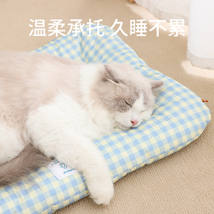 通用睡觉用地垫防着凉睡垫冬天保暖猫床可拆洗安全窝垫 猫垫子四季