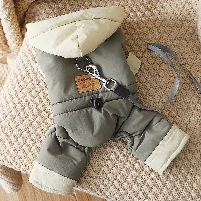 泰迪狗狗可牵引衣服冬季保暖幼犬棉服加绒加厚羽绒棉衣宠物四脚衣,宠物/宠物食品及用品,狗宠物服装/雨衣,淘宝优惠券,粉丝福利购,淘宝优惠卷